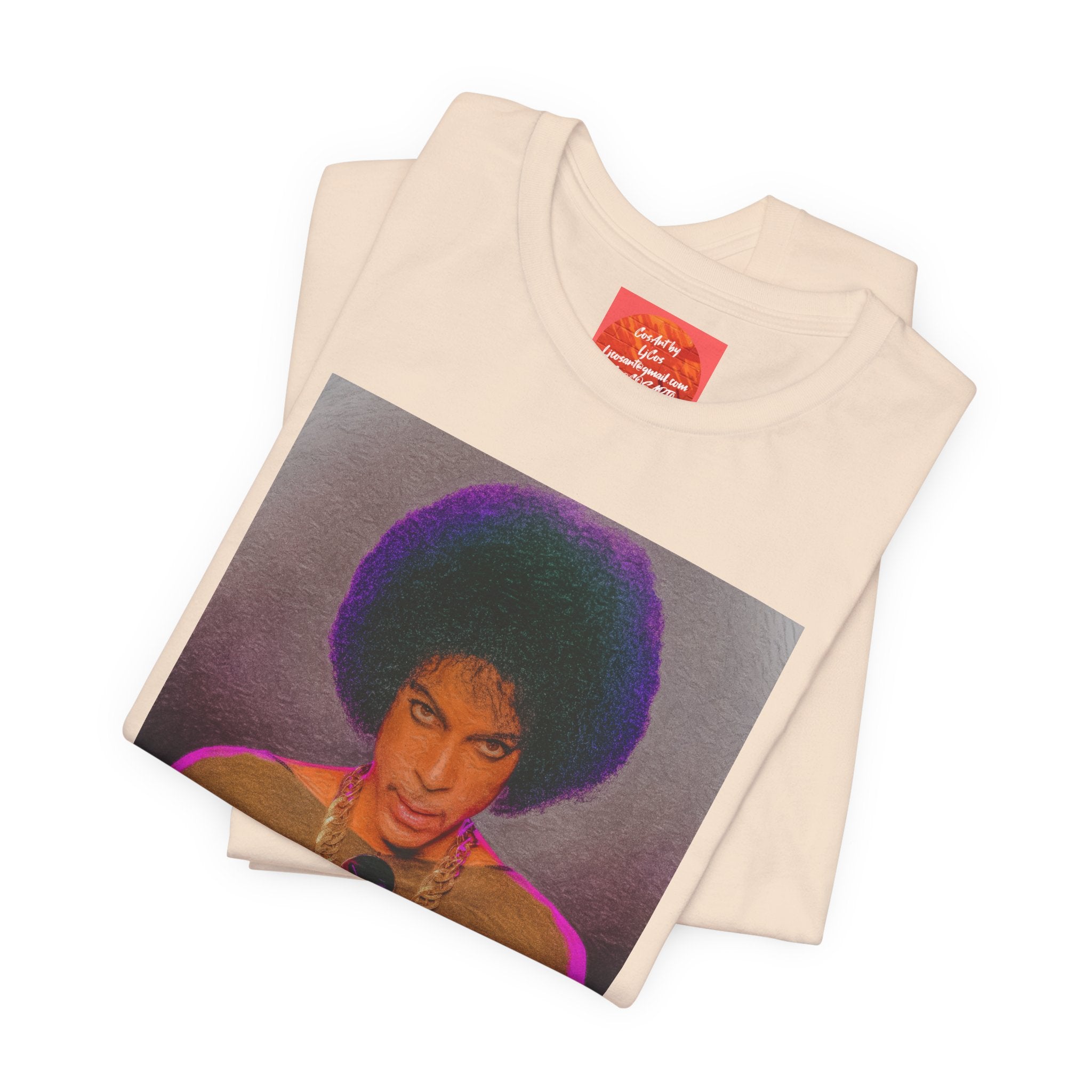 Prince R. Nelson Retro Portrait Graphic Tee — Vintage Photo Print Short Sleeve T-Shirt