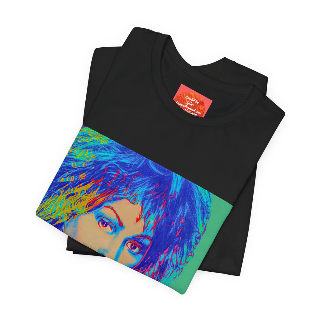 Tina Pop Art Portrait Tee — Vibrant Retro Music Icon T-Shirt
