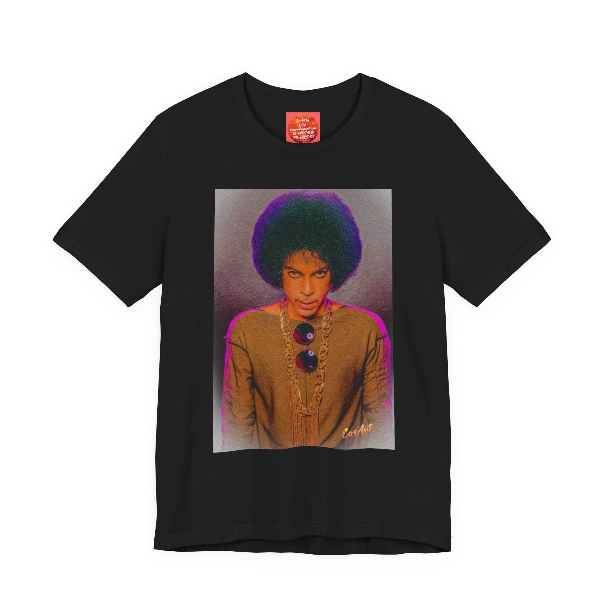 Prince R. Nelson Retro Portrait Graphic Tee — Vintage Photo Print Short Sleeve T-Shirt