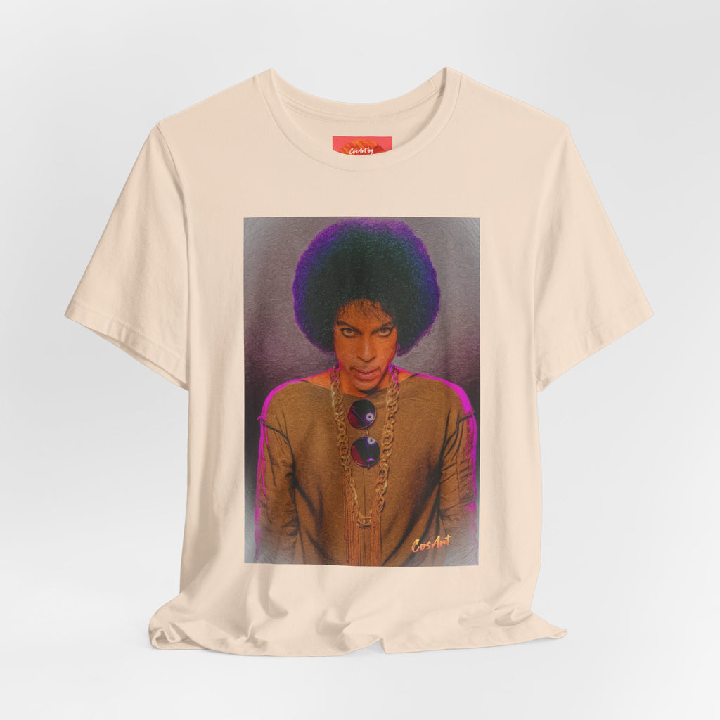 Prince R. Nelson Retro Portrait Graphic Tee — Vintage Photo Print Short Sleeve T-Shirt