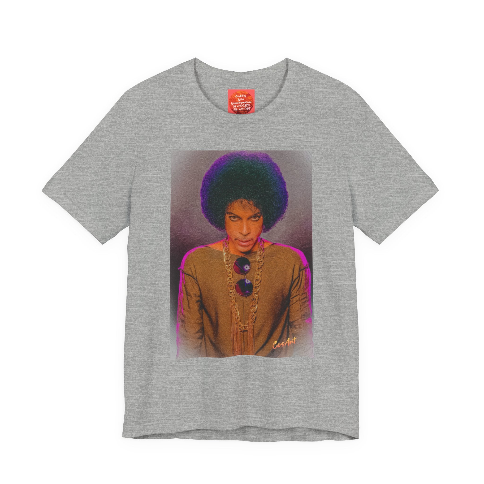 Prince R. Nelson Retro Portrait Graphic Tee — Vintage Photo Print Short Sleeve T-Shirt