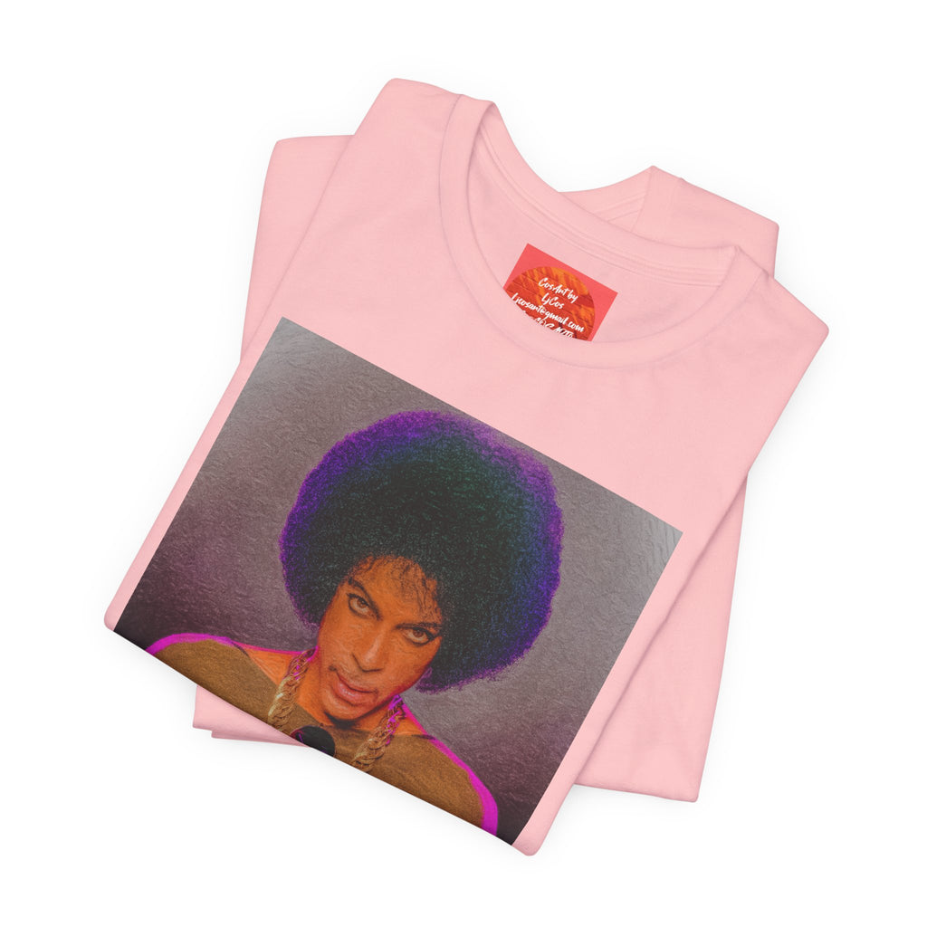 Prince R. Nelson Retro Portrait Graphic Tee — Vintage Photo Print Short Sleeve T-Shirt