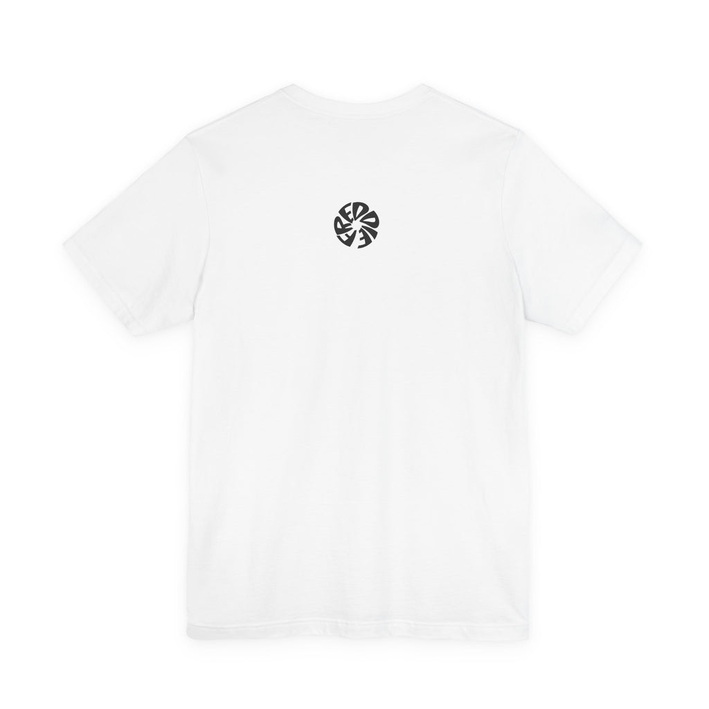Freddie Portrait Tee with Butterflies – Retro Pop Art Rock T-Shirt