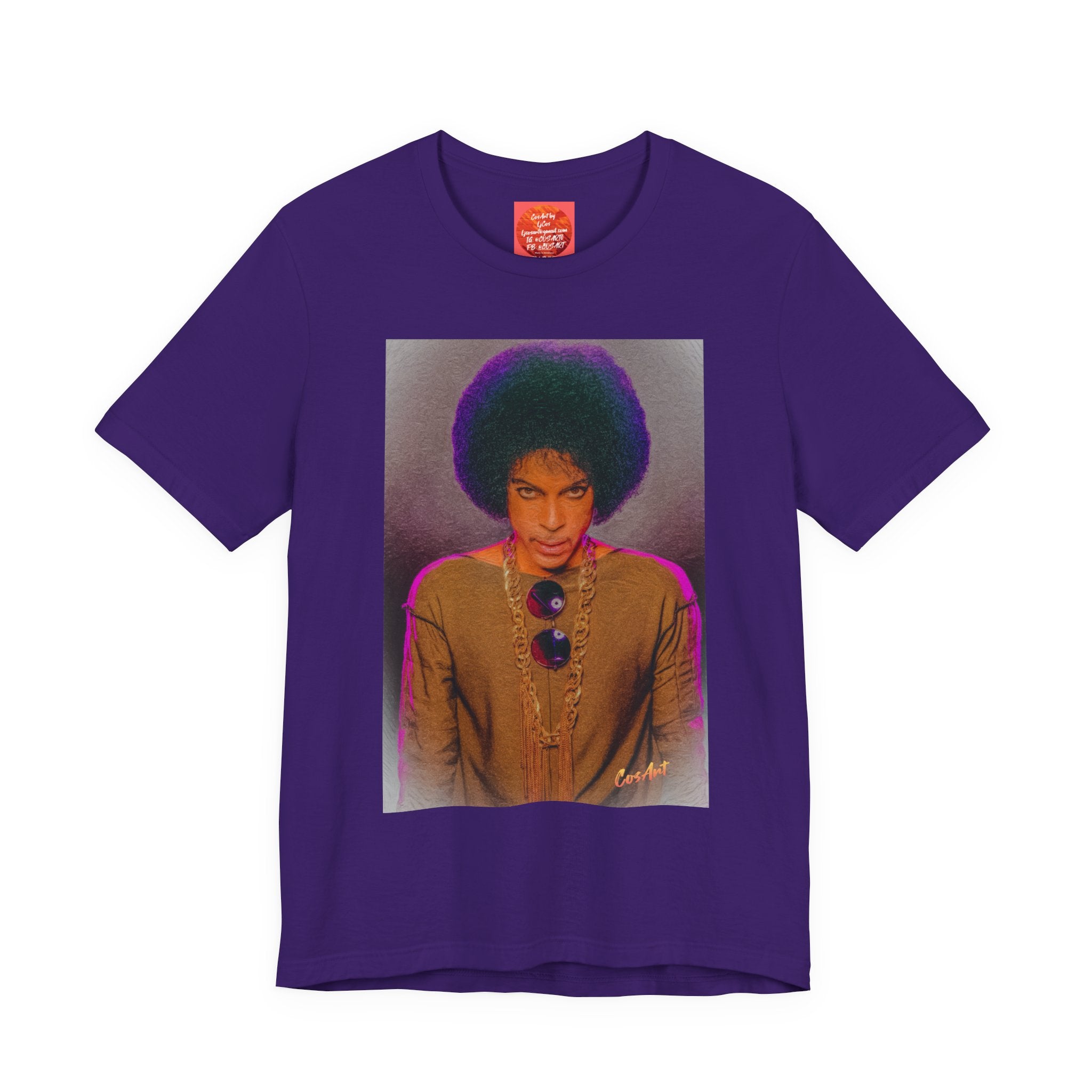 Prince R. Nelson Retro Portrait Graphic Tee — Vintage Photo Print Short Sleeve T-Shirt