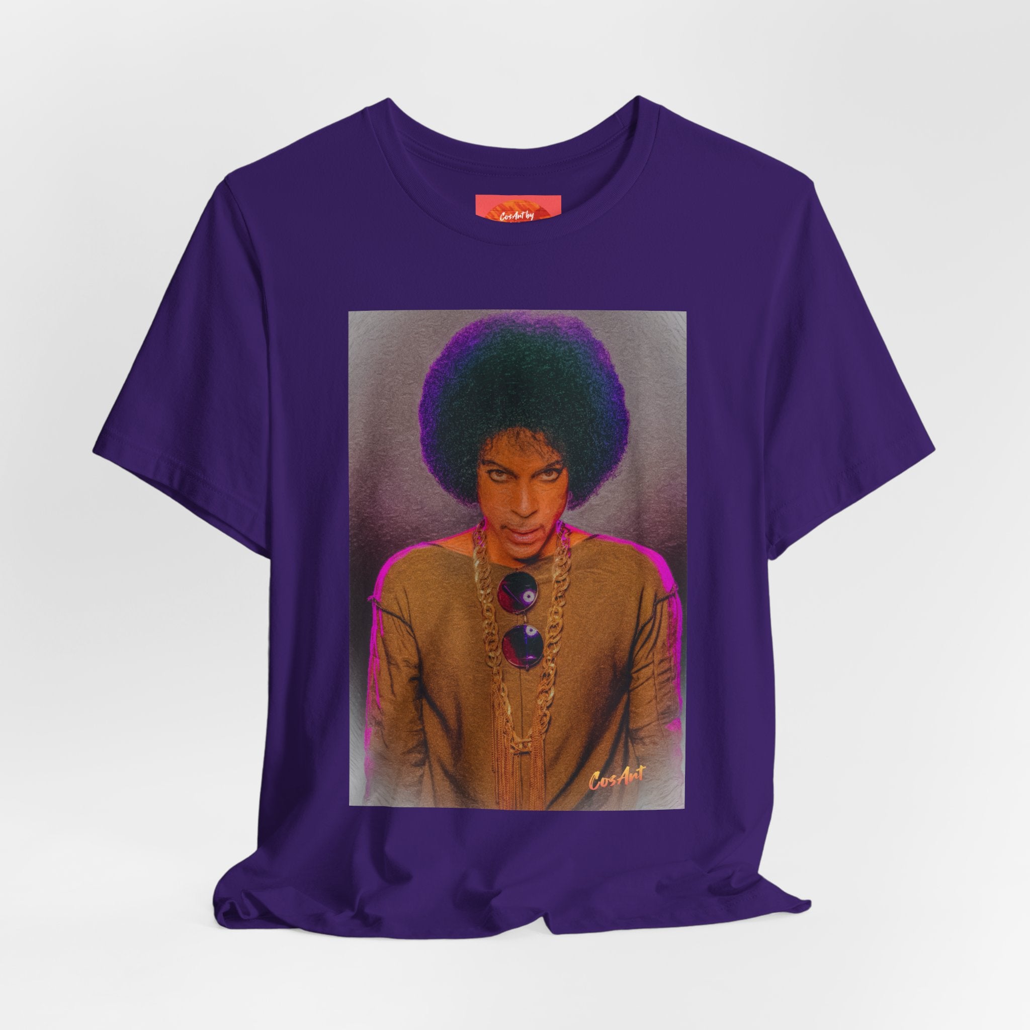 Prince R. Nelson Retro Portrait Graphic Tee — Vintage Photo Print Short Sleeve T-Shirt
