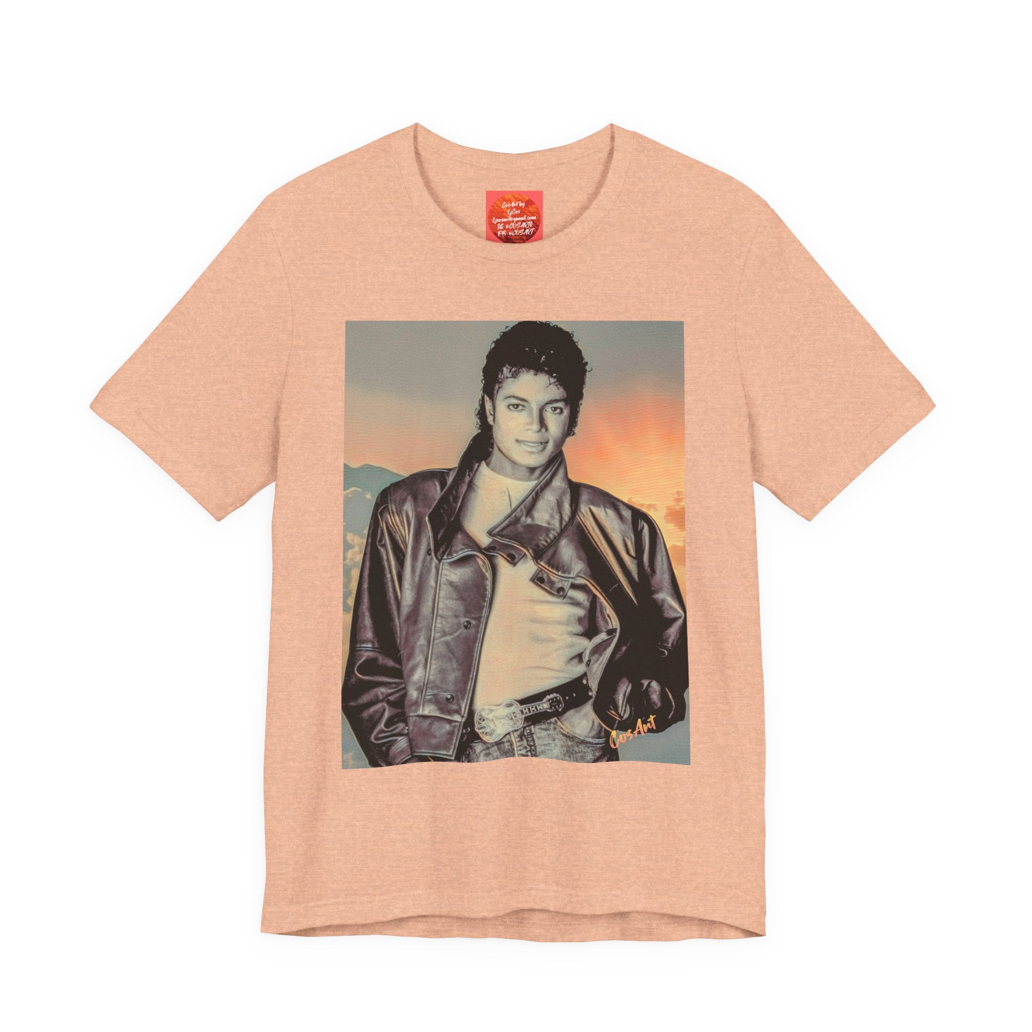 MJ Vintage Photo Graphic Tee — Retro Portrait.