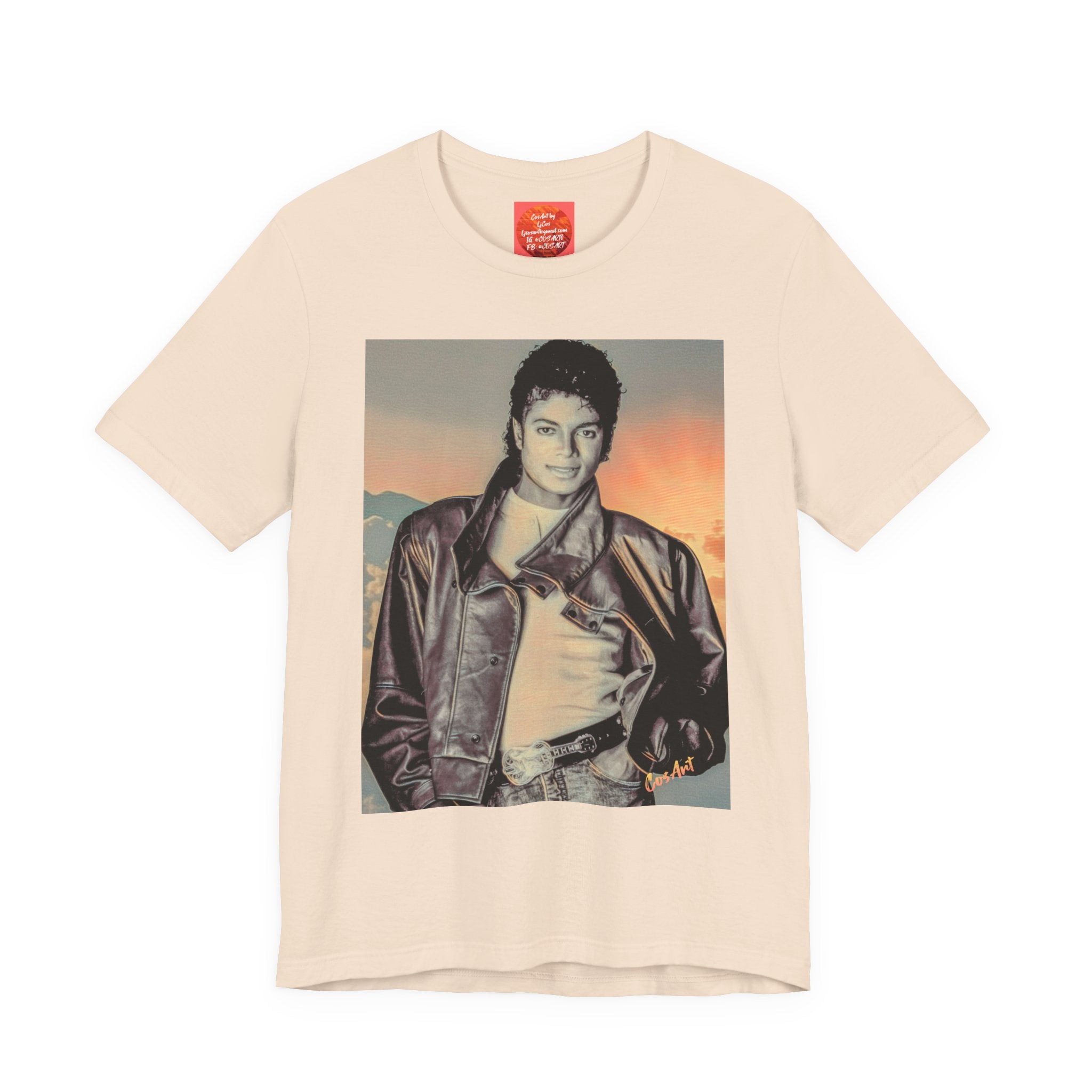 MJ Vintage Photo Graphic Tee — Retro Portrait.
