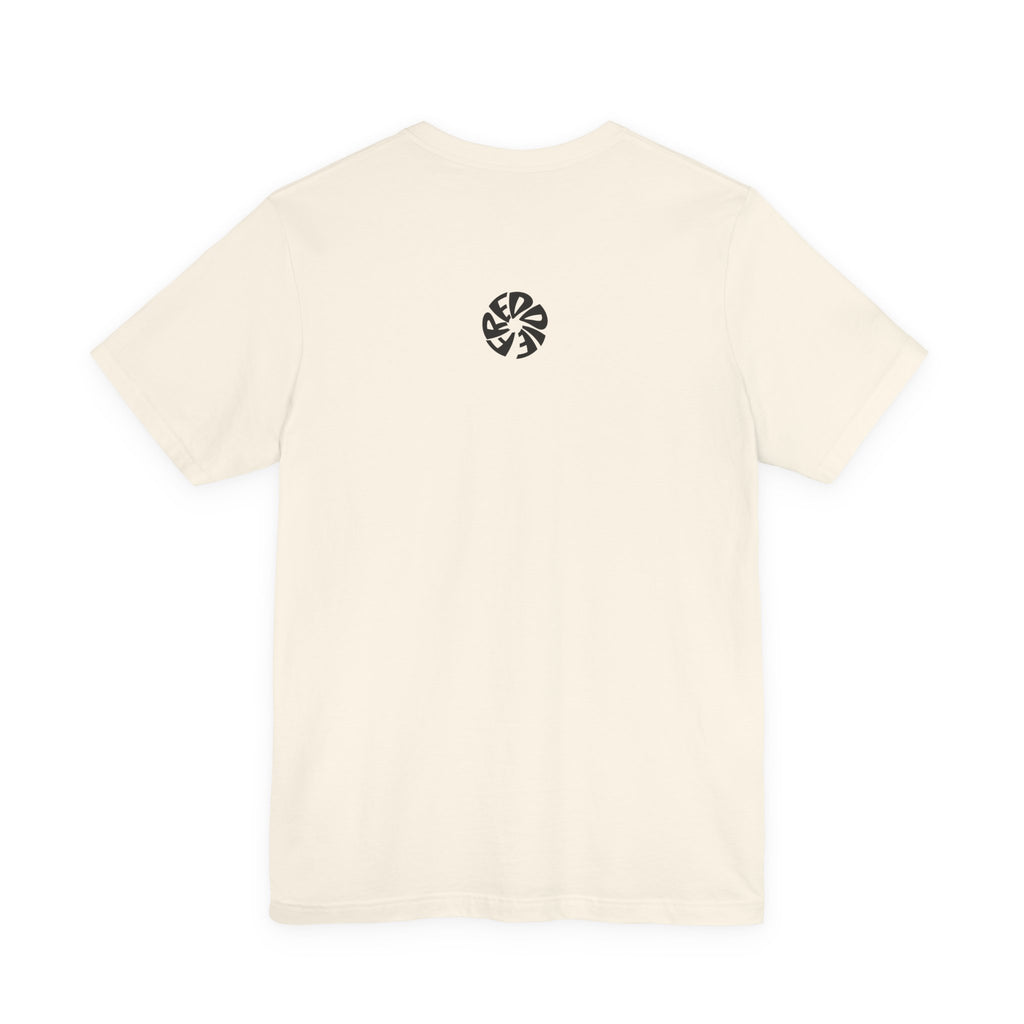 Freddie Portrait Tee with Butterflies – Retro Pop Art Rock T-Shirt