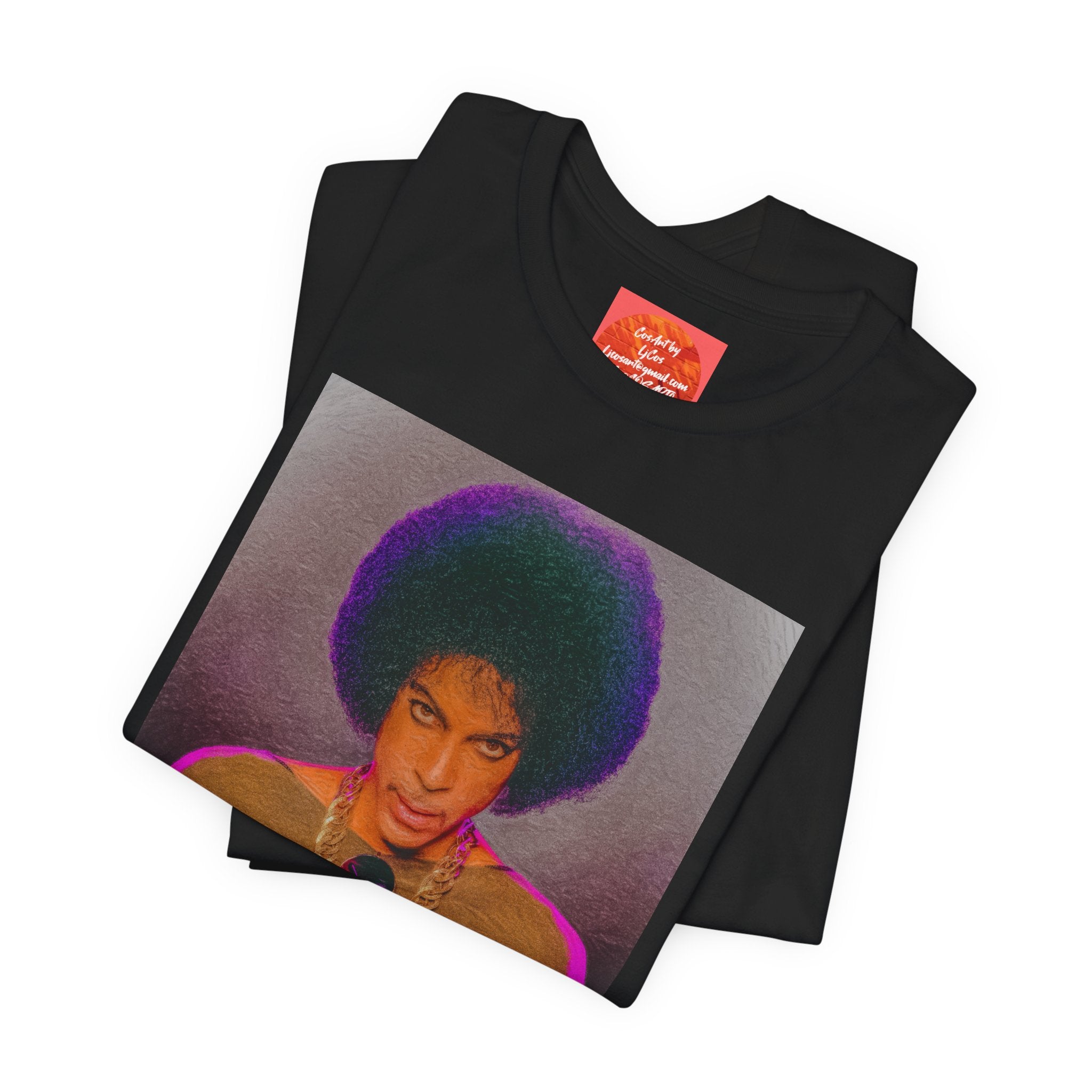 Prince R. Nelson Retro Portrait Graphic Tee — Vintage Photo Print Short Sleeve T-Shirt