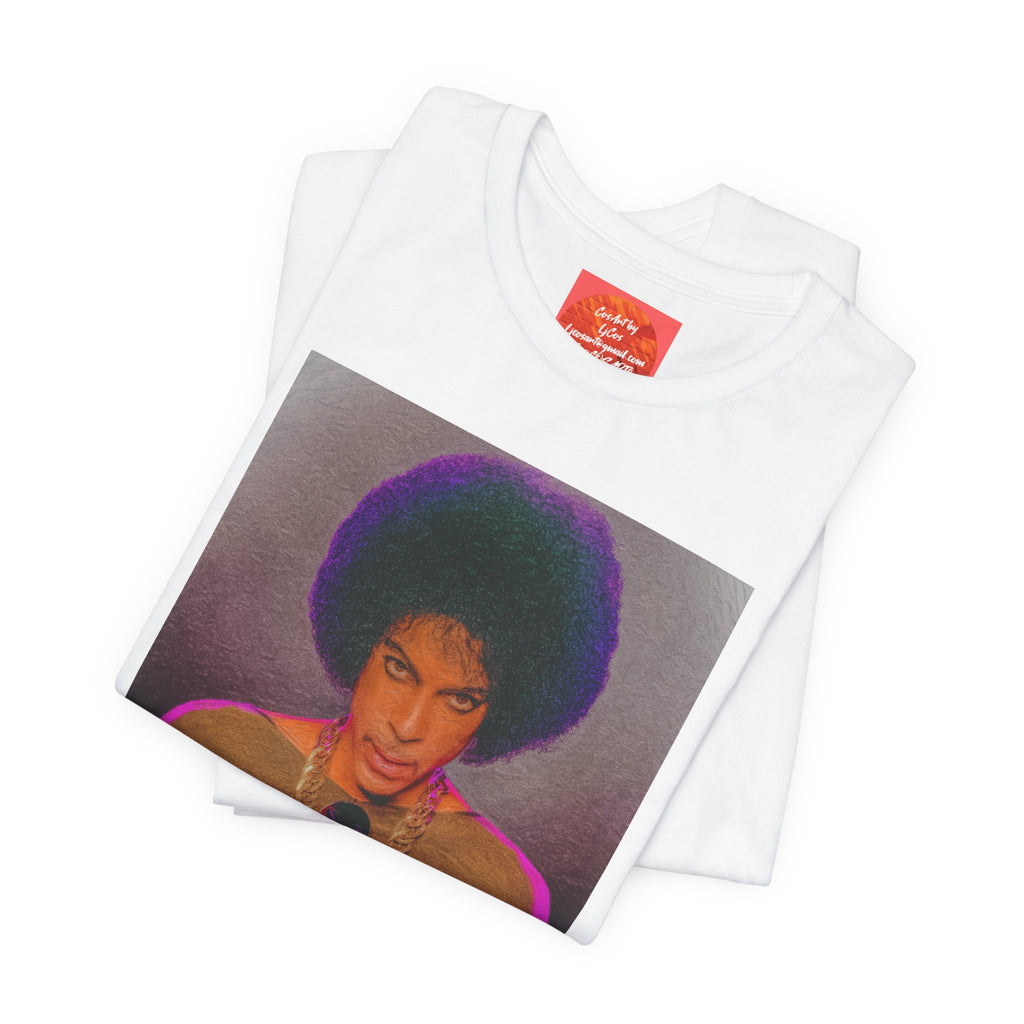 Prince R. Nelson Retro Portrait Graphic Tee — Vintage Photo Print Short Sleeve T-Shirt