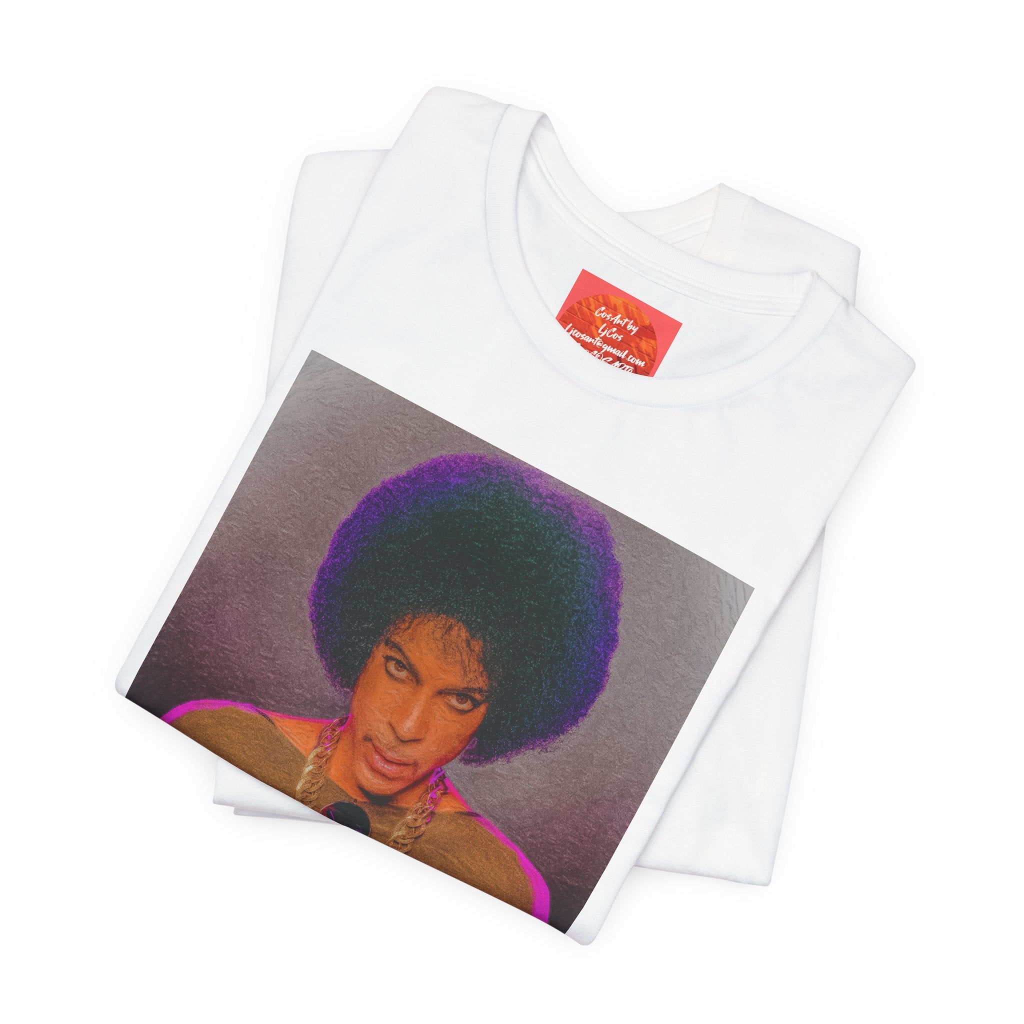 Prince R. Nelson Retro Portrait Graphic Tee — Vintage Photo Print Short Sleeve T-Shirt