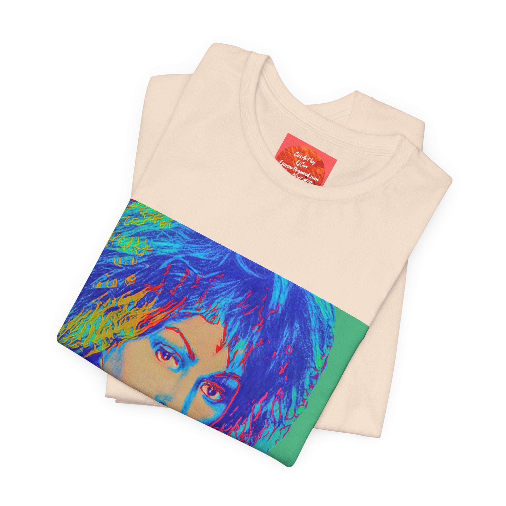 Tina Pop Art Portrait Tee — Vibrant Retro Music Icon T-Shirt
