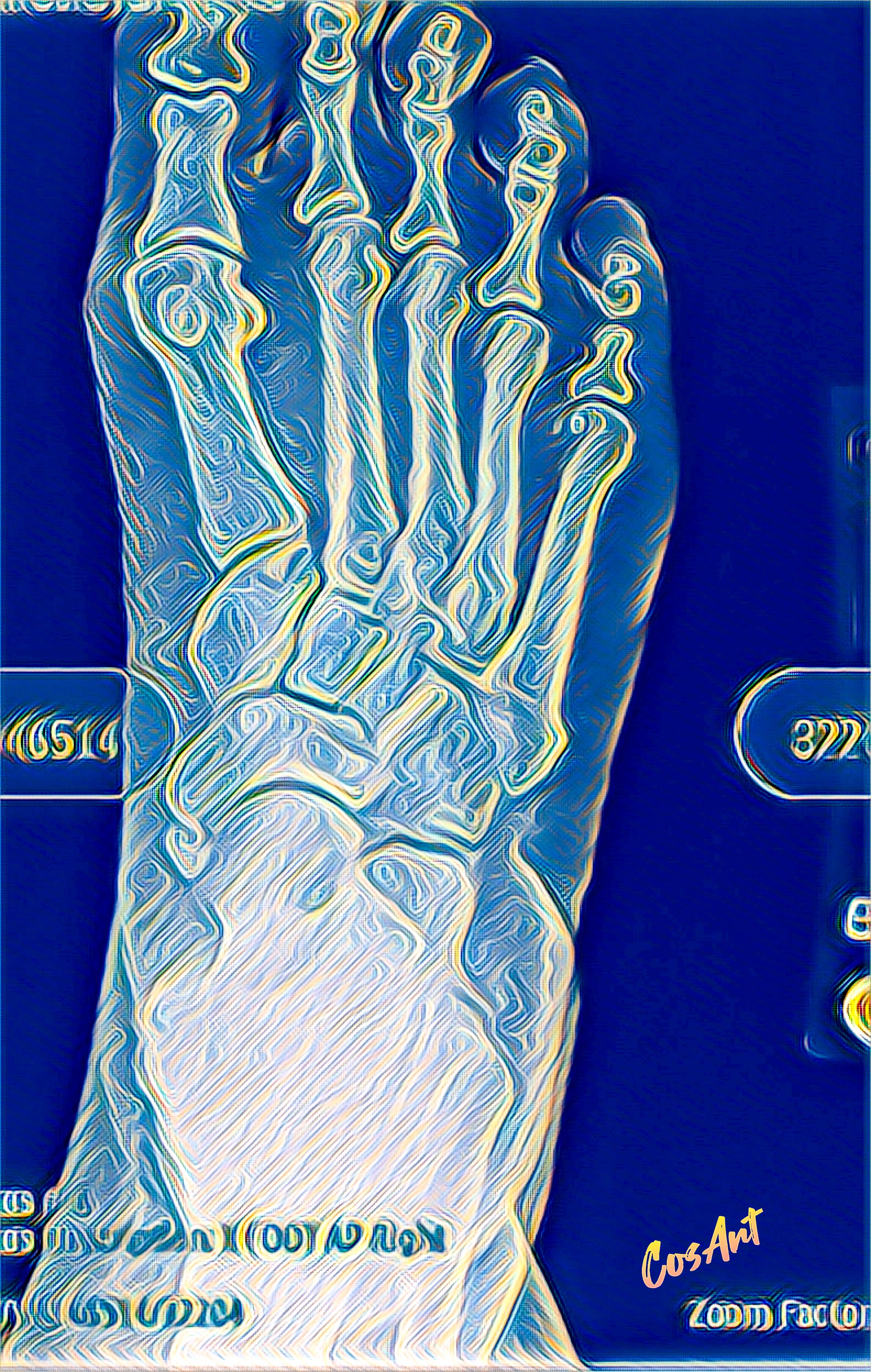 Anatomical Foot X-Ray Metal Art Sign (Green) — Medical Decor for Podiatrists & Anatomy Lovers