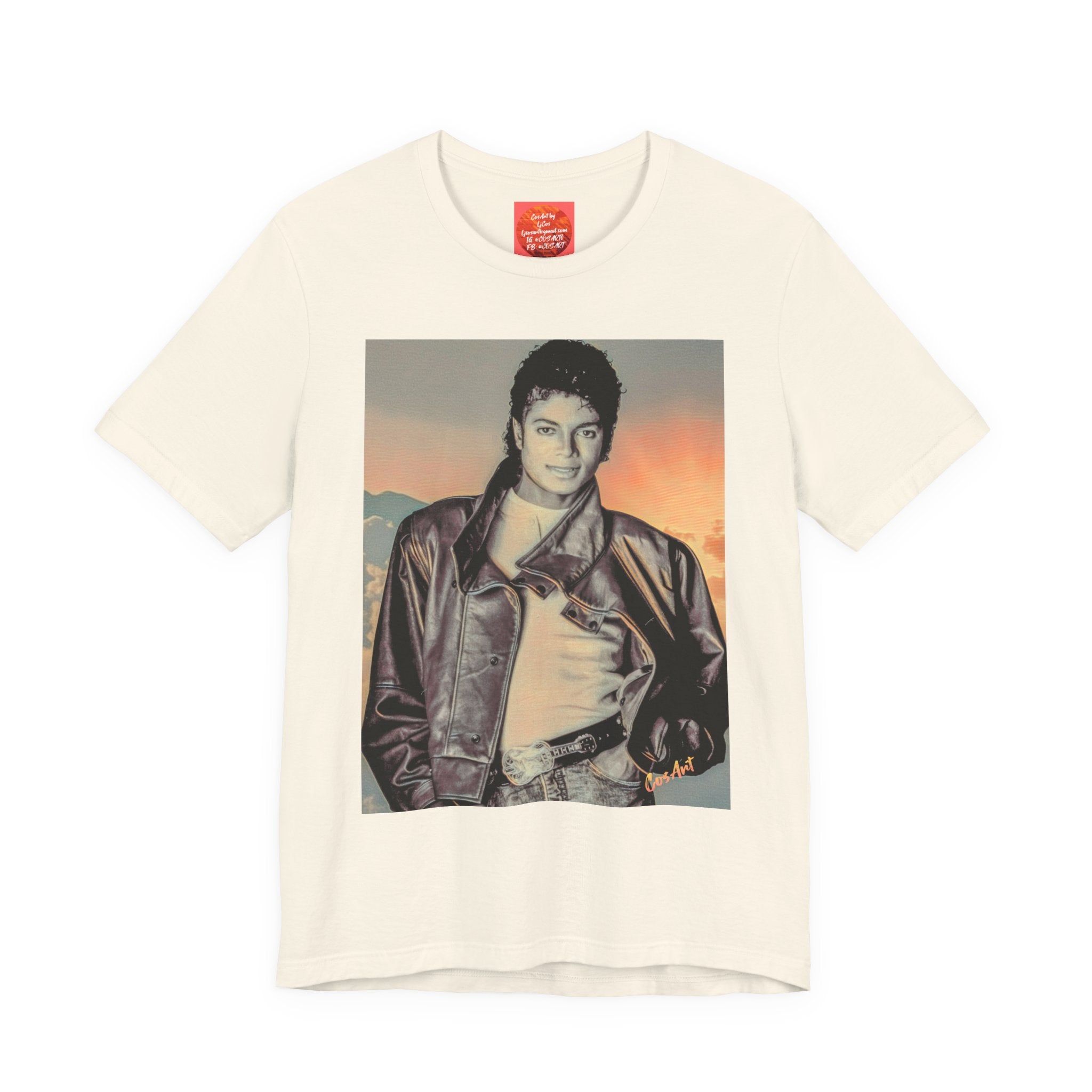MJ Vintage Photo Graphic Tee — Retro Portrait.