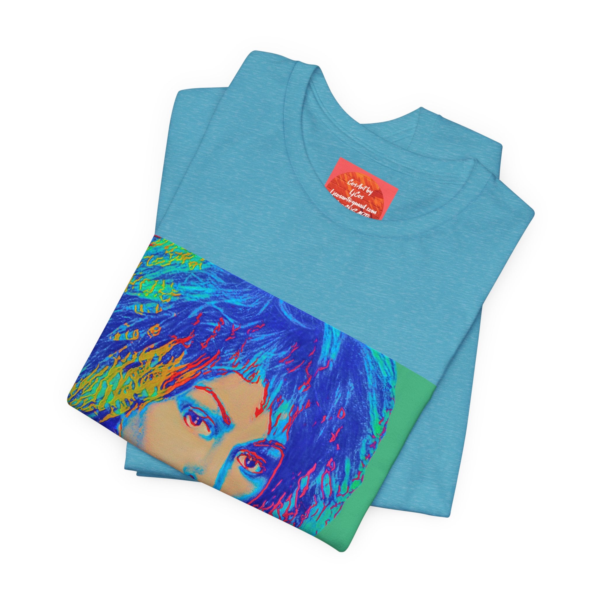 Tina Pop Art Portrait Tee — Vibrant Retro Music Icon T-Shirt