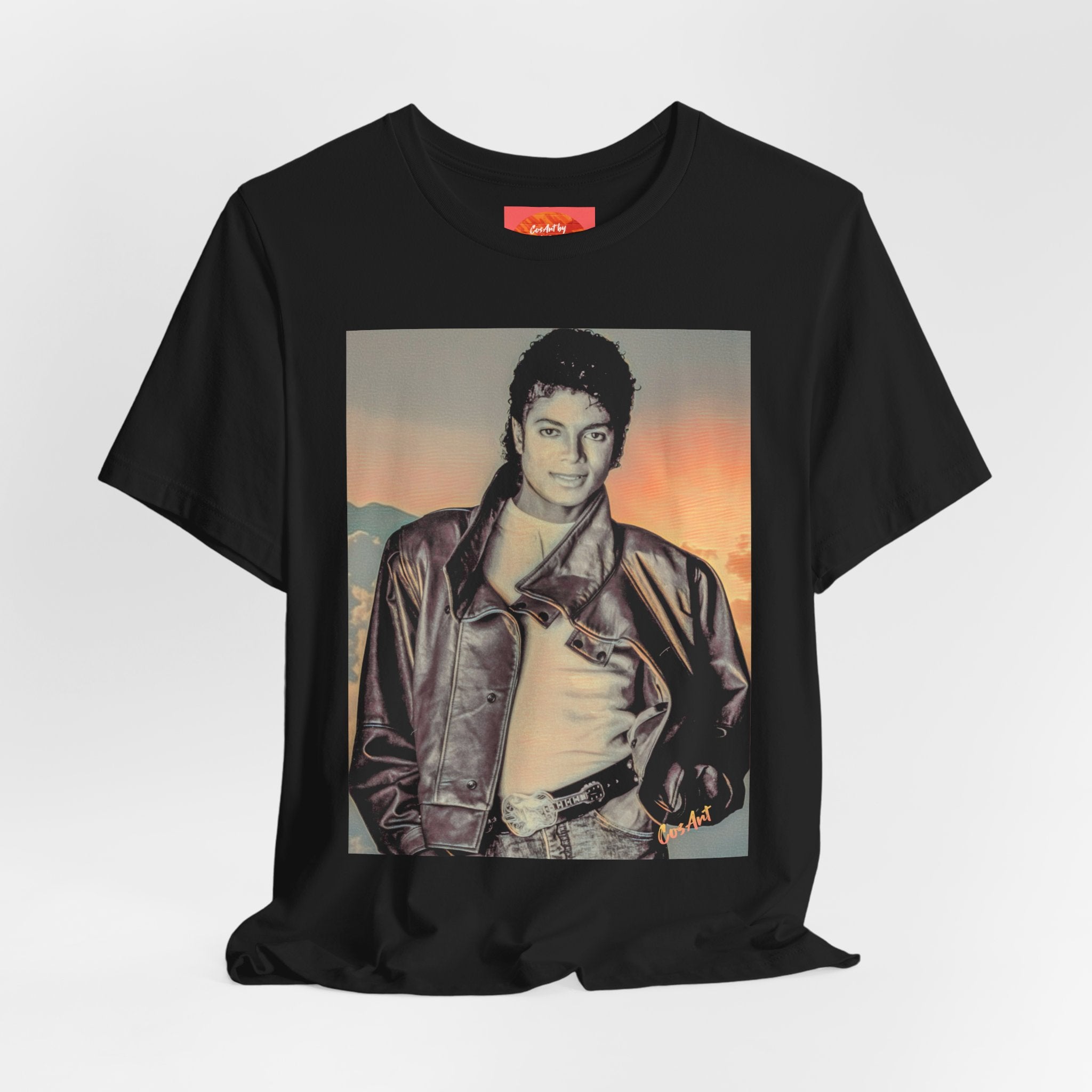 MJ Vintage Photo Graphic Tee — Retro Portrait.