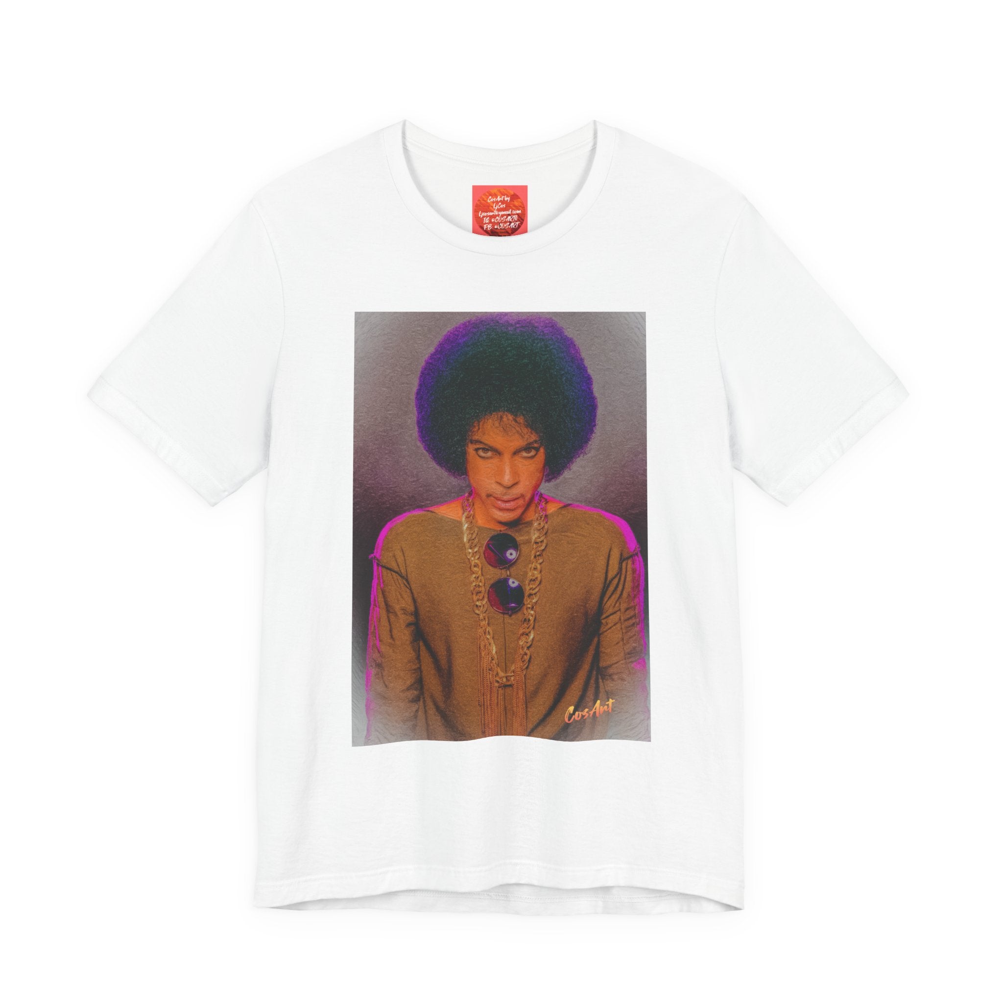 Prince R. Nelson Retro Portrait Graphic Tee — Vintage Photo Print Short Sleeve T-Shirt