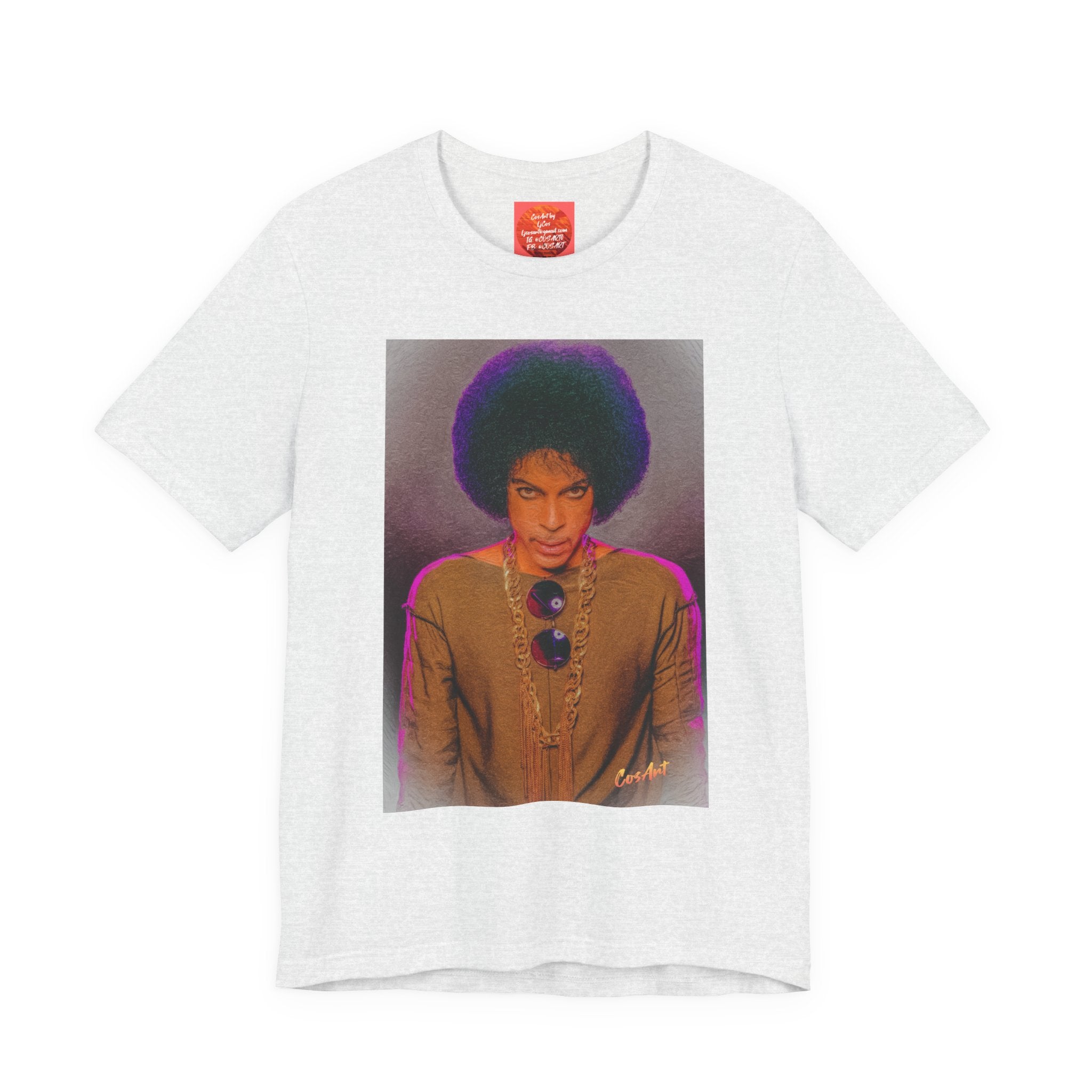 Prince R. Nelson Retro Portrait Graphic Tee — Vintage Photo Print Short Sleeve T-Shirt