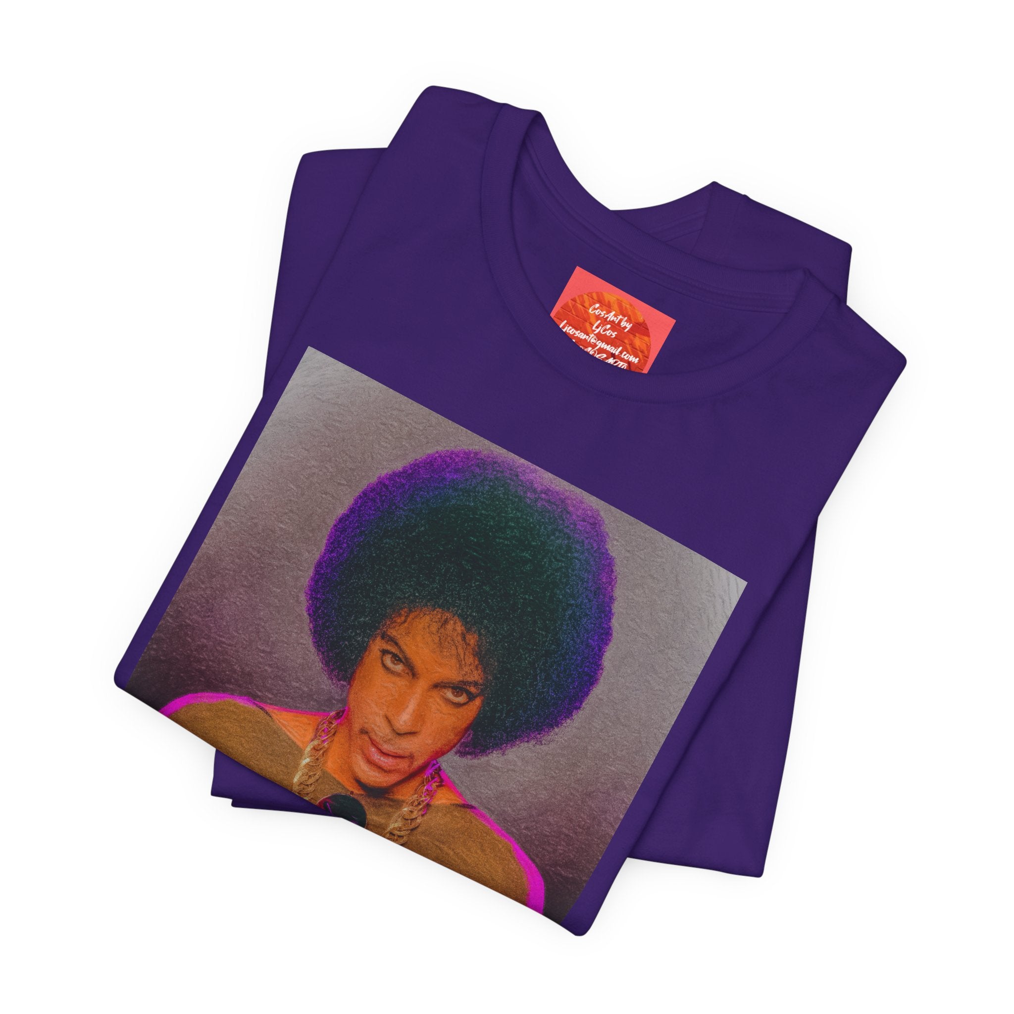 Prince R. Nelson Retro Portrait Graphic Tee — Vintage Photo Print Short Sleeve T-Shirt