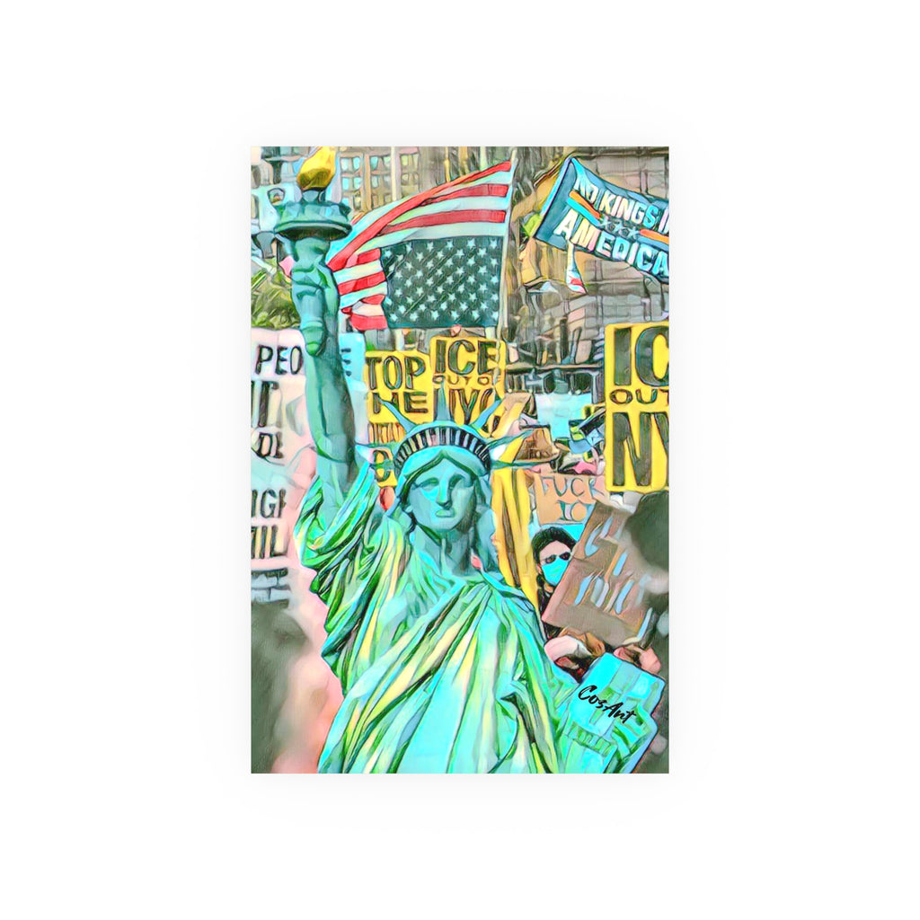 Statue of Liberty Protest Poster — Satin/Matte Art Print