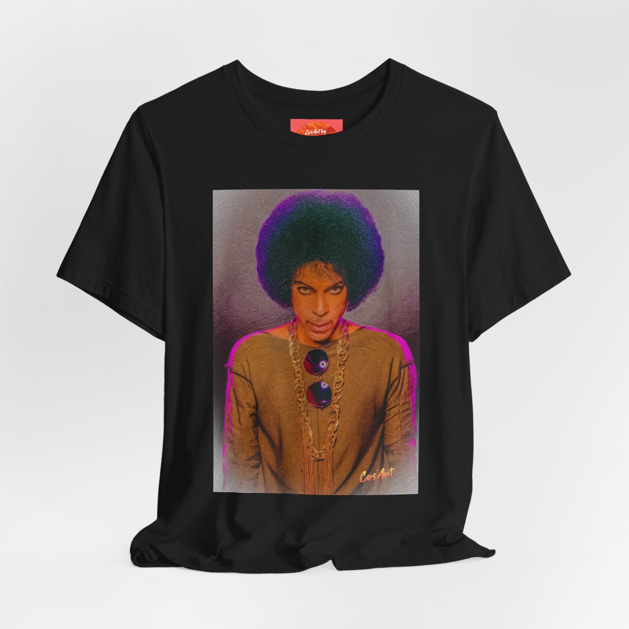 Prince R. Nelson Retro Portrait Graphic Tee — Vintage Photo Print Short Sleeve T-Shirt