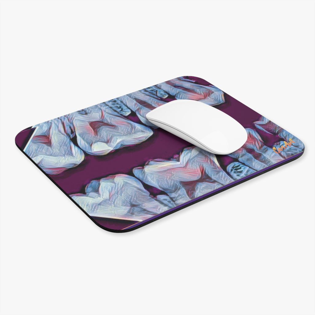 X-Ray Art Abstract Blue Teeth Art Mouse Pad