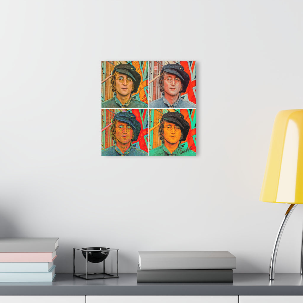 Lennon Pop Art Portrait Acrylic Print (French Cleat Hanging)