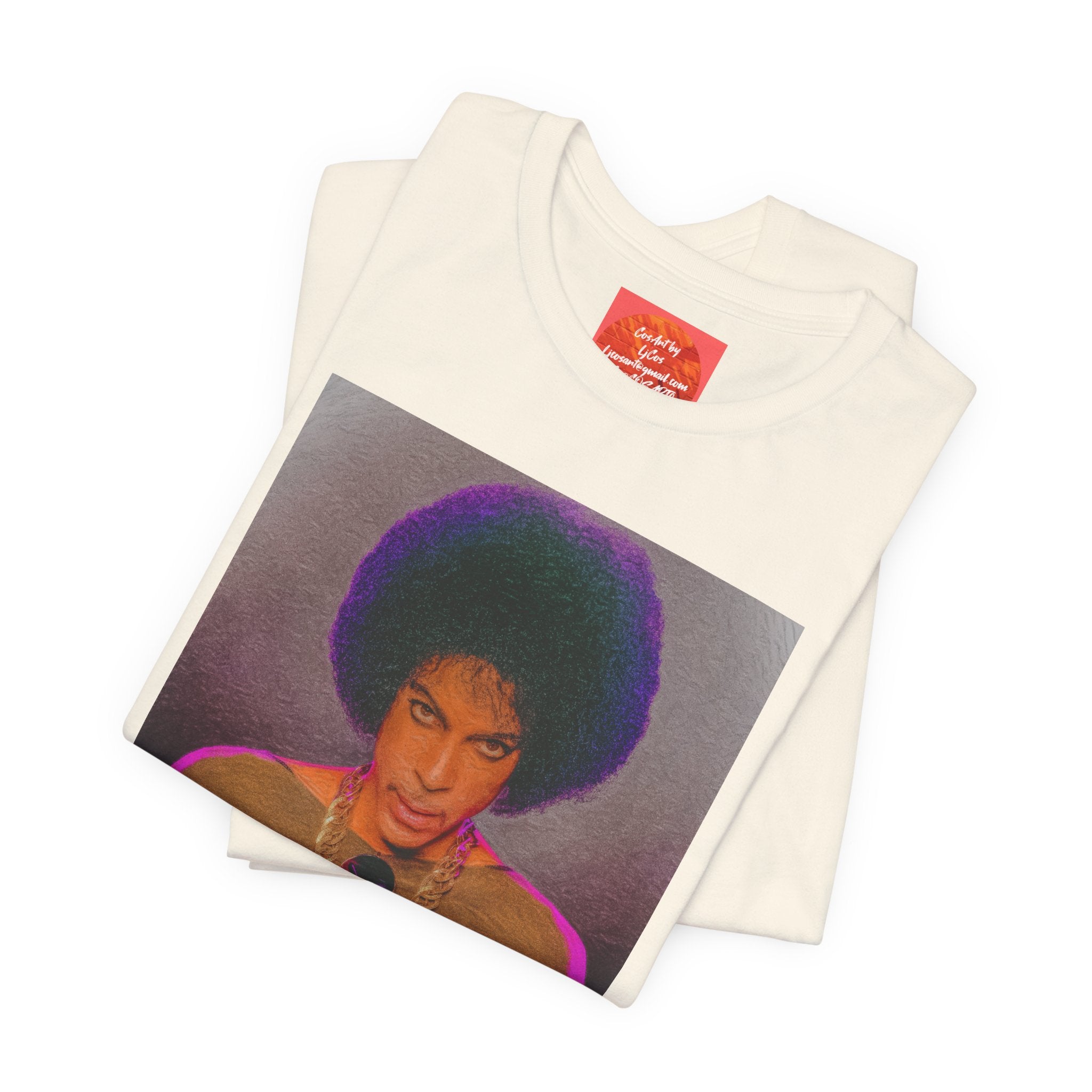 Prince R. Nelson Retro Portrait Graphic Tee — Vintage Photo Print Short Sleeve T-Shirt