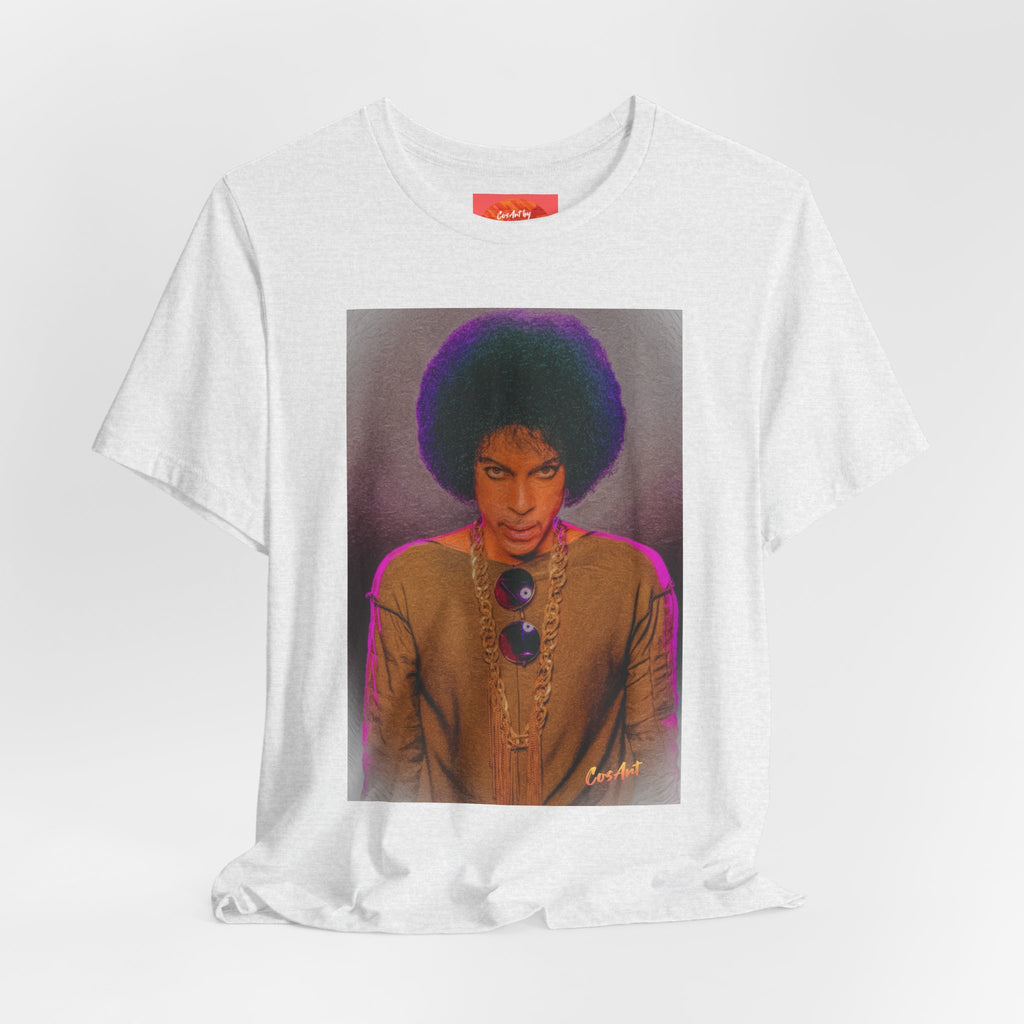 Prince R. Nelson Retro Portrait Graphic Tee — Vintage Photo Print Short Sleeve T-Shirt