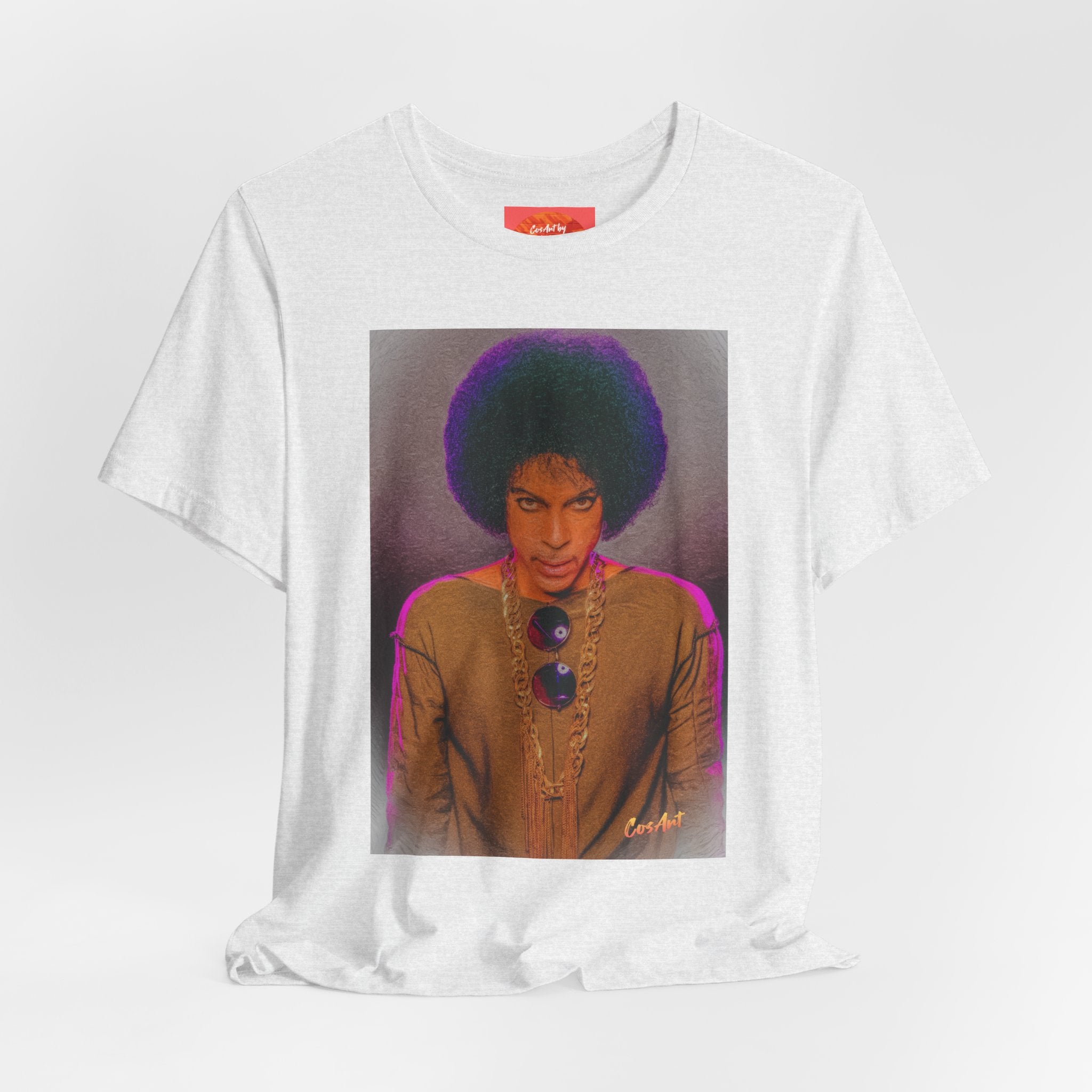 Prince R. Nelson Retro Portrait Graphic Tee — Vintage Photo Print Short Sleeve T-Shirt