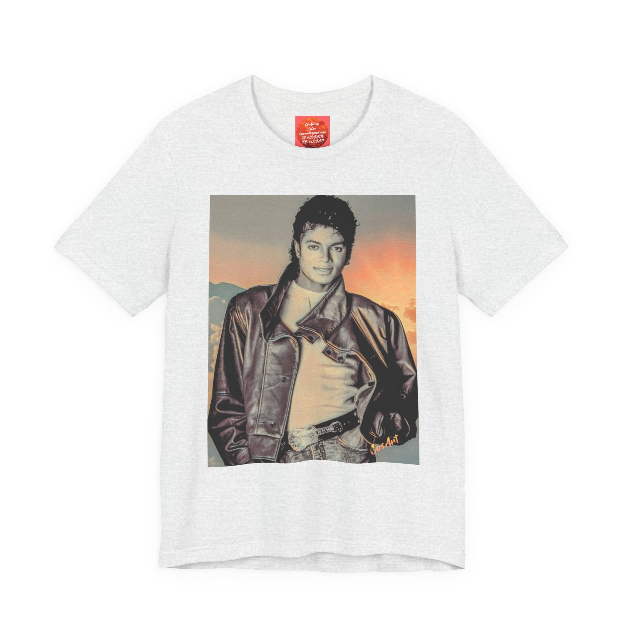 MJ Vintage Photo Graphic Tee — Retro Portrait.