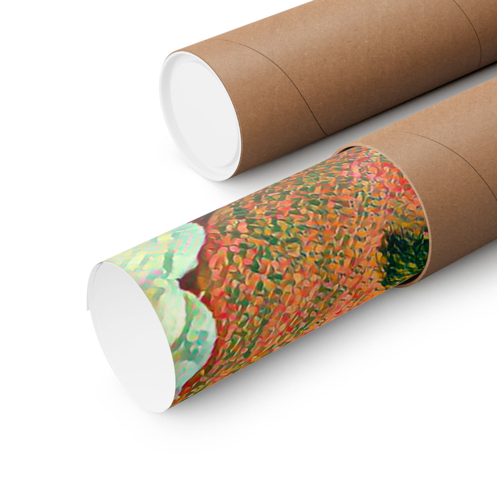 Freddie Bulsara-Mercury  Matte Vertical Poster — Dreamy Floral Portrait with Butterflies