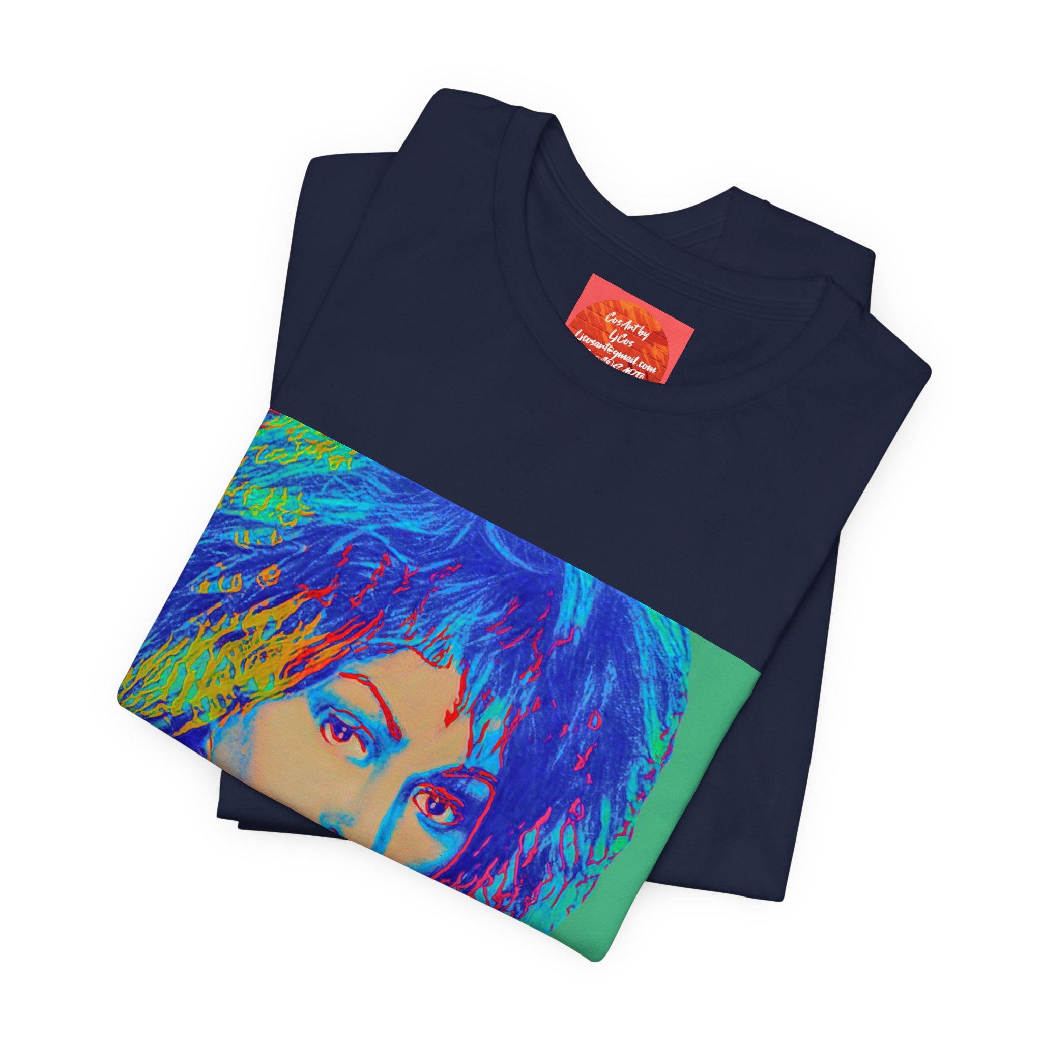 Tina Pop Art Portrait Tee — Vibrant Retro Music Icon T-Shirt