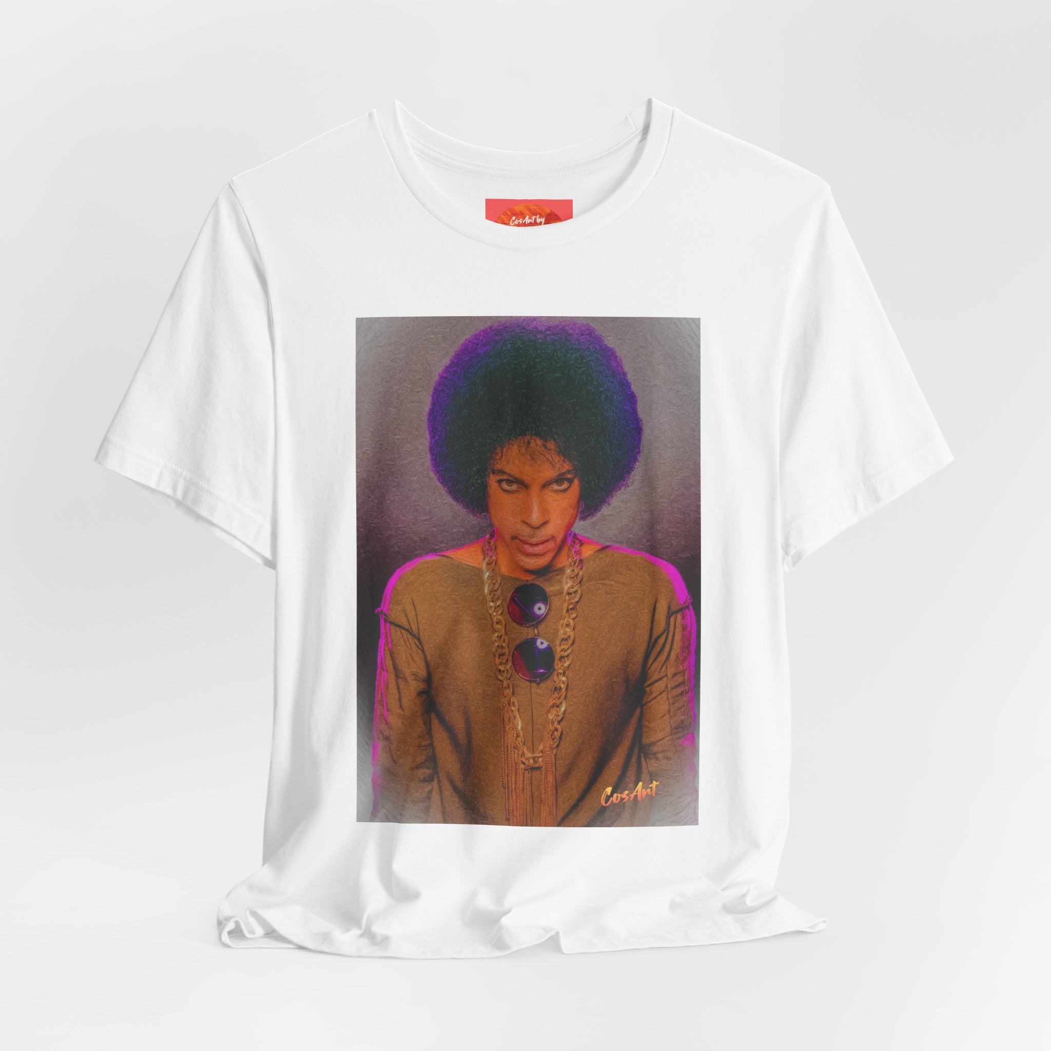 Prince R. Nelson Retro Portrait Graphic Tee — Vintage Photo Print Short Sleeve T-Shirt