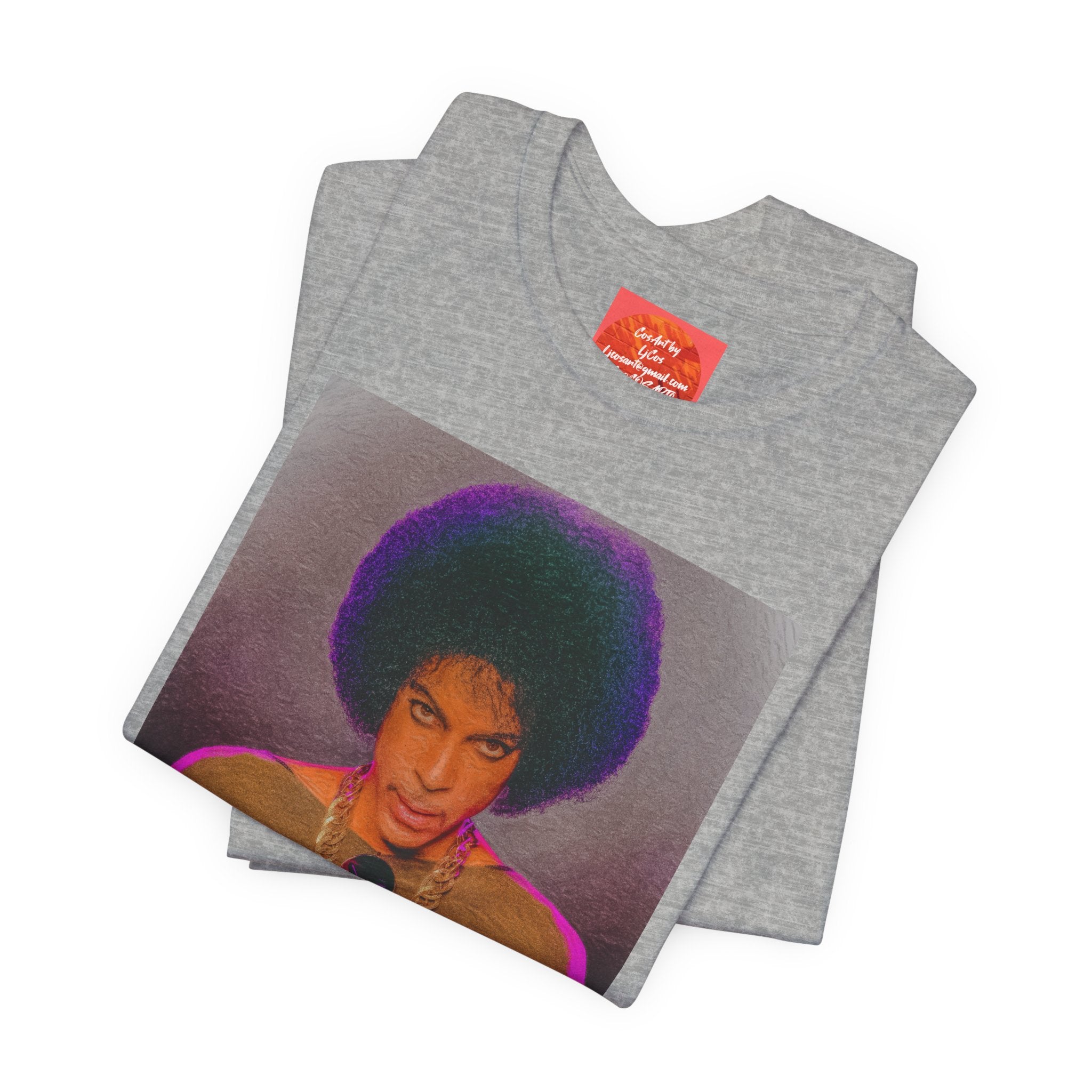 Prince R. Nelson Retro Portrait Graphic Tee — Vintage Photo Print Short Sleeve T-Shirt